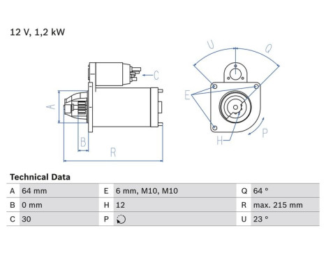 Startmotor 2518 Bosch