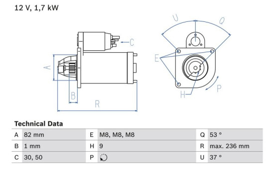 Startmotor 2538 Bosch