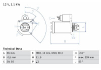 Startmotor 2539 Bosch