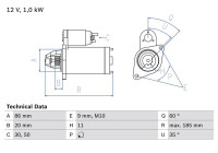 Startmotor 2703 Bosch