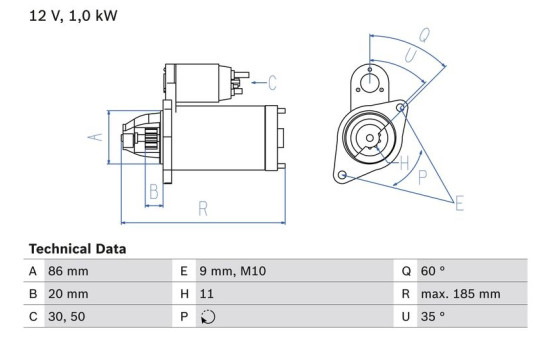Startmotor 2703 Bosch