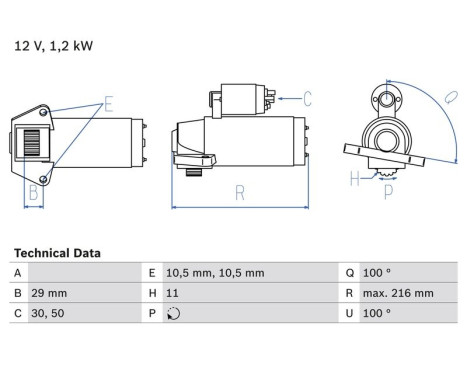 Startmotor 2801 Bosch