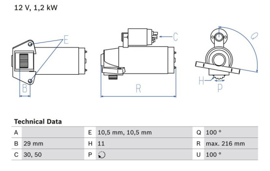 Startmotor 2801 Bosch