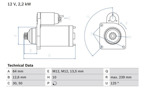 Startmotor 2904 Bosch