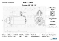 Startmotor Audi / VW 2,0 kw