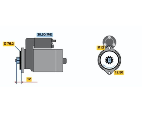 Startmotor DB(R)12V1,7kW Bosch, bild 5