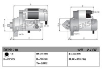 Startmotor DSN1210 Denso