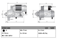 Startmotor DSN1389 Denso
