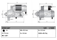 Startmotor DSN1487 Denso