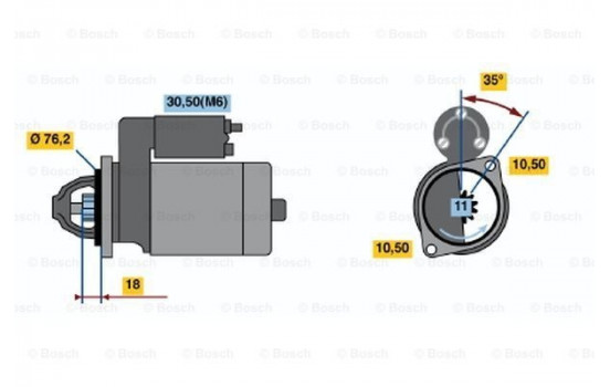 Startmotor DW(L)12V1,4KW Bosch