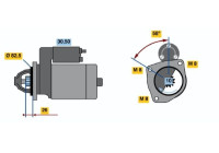 Startmotor DW(R)12V1,7KW Bosch