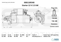 Startmotor Fiat 2,5 kw