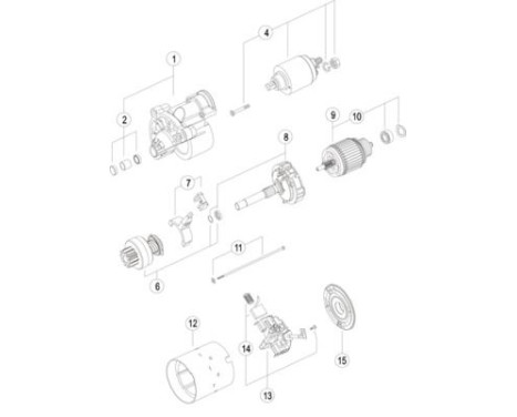 Startmotor Lombardini 1,1 kw