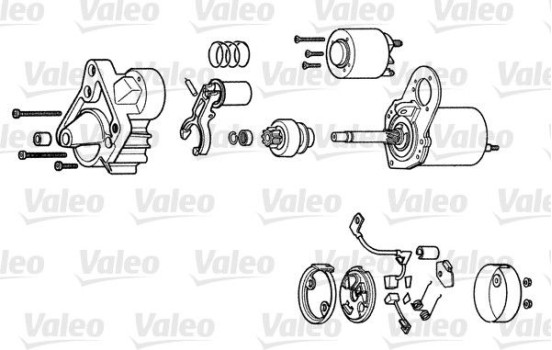 Startmotor Lombardini 1,2 kw D6RA50 Valeo