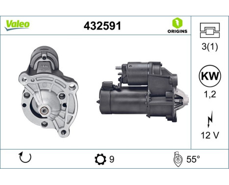 Startmotor NEW ORIGINAL PART 432591 Valeo
