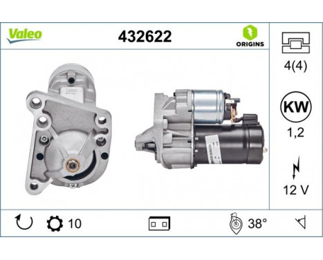 Startmotor NEW ORIGINAL PART 432622 Valeo, bild 4