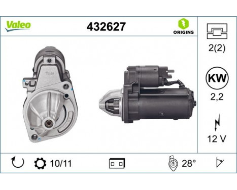 Startmotor NEW ORIGINAL PART 432627 Valeo, bild 4