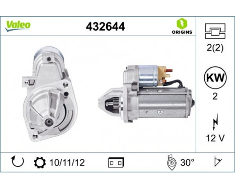 Startmotor NEW ORIGINAL PART 432644 Valeo, bild 2