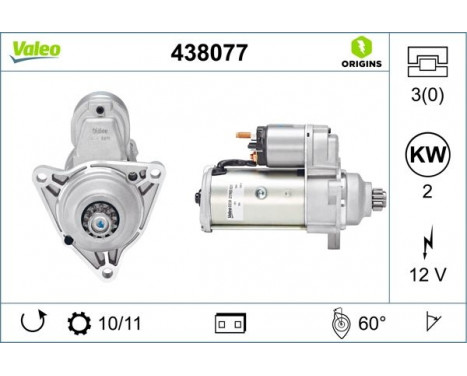 Startmotor NEW ORIGINAL PART 438077 Valeo