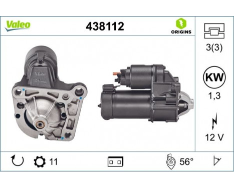 Startmotor NEW ORIGINAL PART 438112 Valeo, bild 4