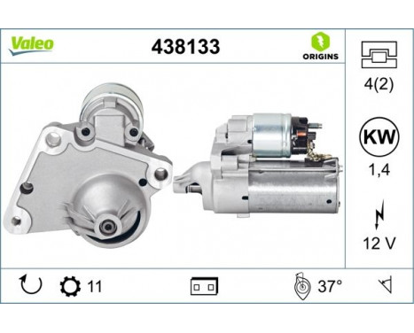 Startmotor NEW ORIGINAL PART 438133 Valeo, bild 4