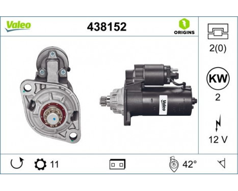 Startmotor NEW ORIGINAL PART 438152 Valeo