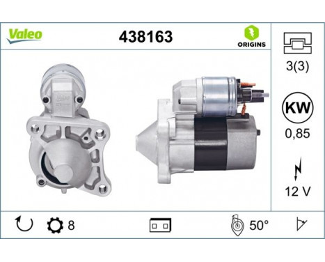 Startmotor NEW ORIGINAL PART 438163 Valeo, bild 4