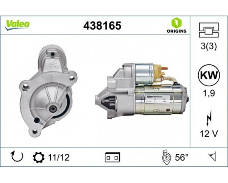 Startmotor NEW ORIGINAL PART 438165 Valeo