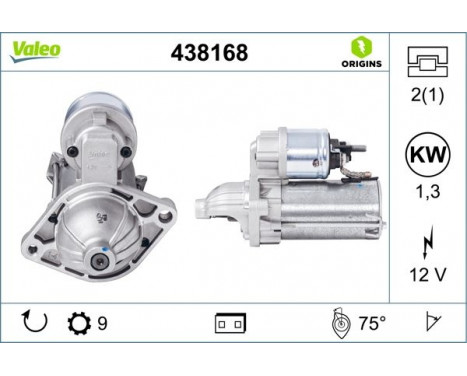 Startmotor NEW ORIGINAL PART 438168 Valeo