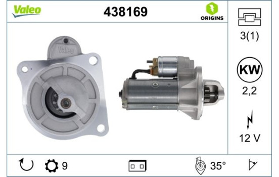 Startmotor NEW ORIGINAL PART 438169 Valeo, bild 4