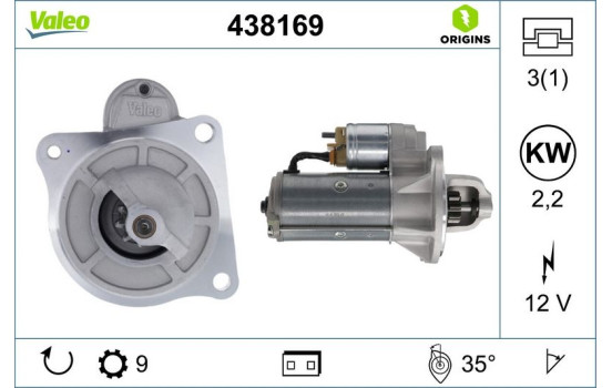 Startmotor NEW ORIGINAL PART 438169 Valeo