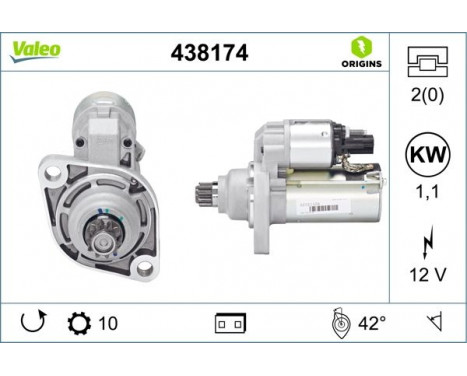 Startmotor NEW ORIGINAL PART 438174 Valeo