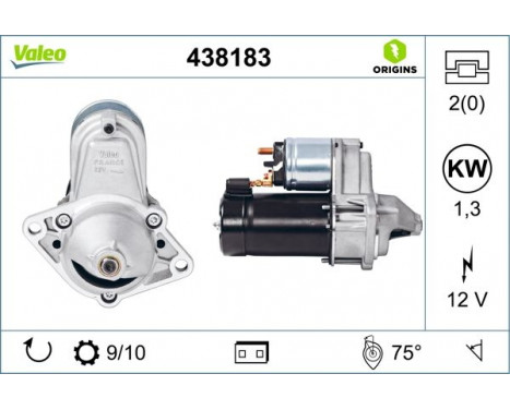 Startmotor NEW ORIGINAL PART 438183 Valeo