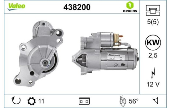 Startmotor NEW ORIGINAL PART 438200 Valeo, bild 4