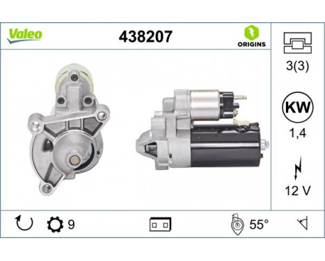 Startmotor NEW ORIGINAL PART 438207 Valeo