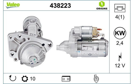 Startmotor NEW ORIGINAL PART 438223 Valeo, bild 4