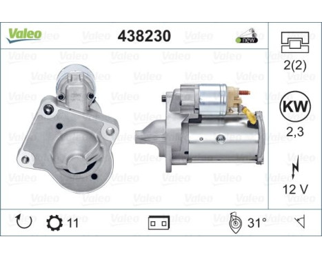 Startmotor NEW ORIGINAL PART 438230 Valeo, bild 4