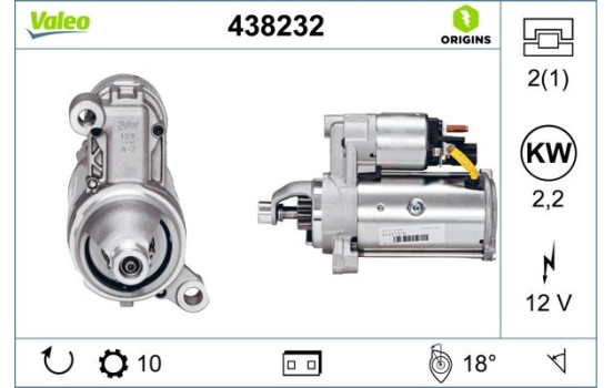 Startmotor NEW ORIGINAL PART 438232 Valeo, bild 4
