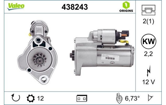 Startmotor NEW ORIGINAL PART 438243 Valeo, bild 4