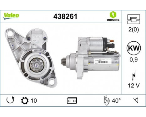 Startmotor NEW ORIGINAL PART 438261 Valeo, bild 4