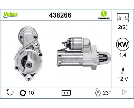 Startmotor NEW ORIGINAL PART 438266 Valeo, bild 4