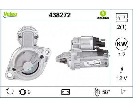 Startmotor NEW ORIGINAL PART 438272 Valeo