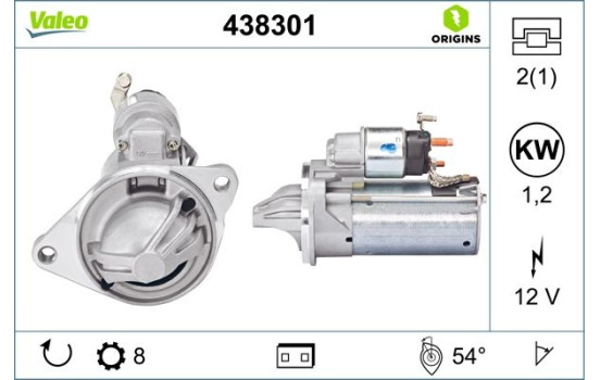 Startmotor NEW ORIGINAL PART 438301 Valeo