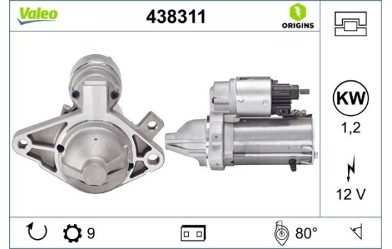 Startmotor NEW ORIGINAL PART 438311 Valeo, bild 2