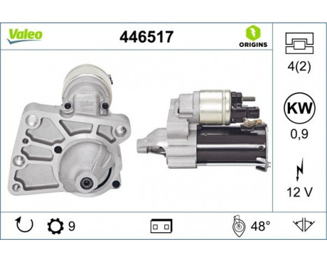 Startmotor NEW ORIGINAL PART 446517 Valeo, bild 4