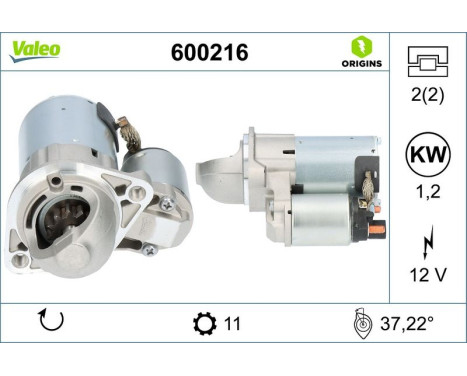 Startmotor NEW ORIGINAL PART 600216 Valeo, bild 4