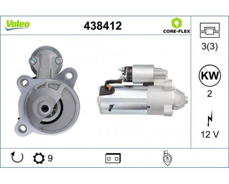 Startmotor NEW PART 438412 Valeo, bild 4