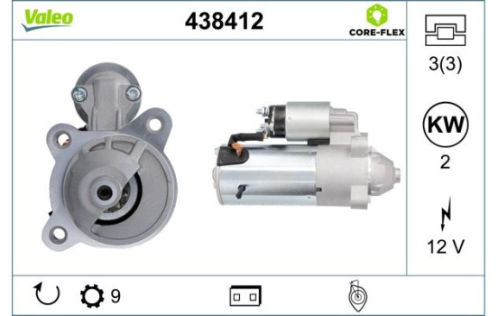 Startmotor NEW PART 438412 Valeo