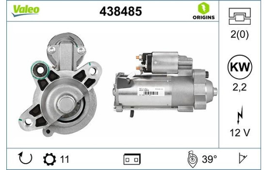 Startmotor NEW PART 438485 Valeo, bild 4