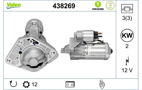 Startmotor NEW STOP&START ORIGINAL PART 438269 Valeo, bild 4